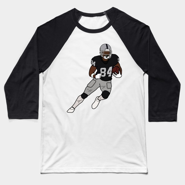 Antonio Brown - NFL Oakland Raiders Baseball T-Shirt by xavierjfong